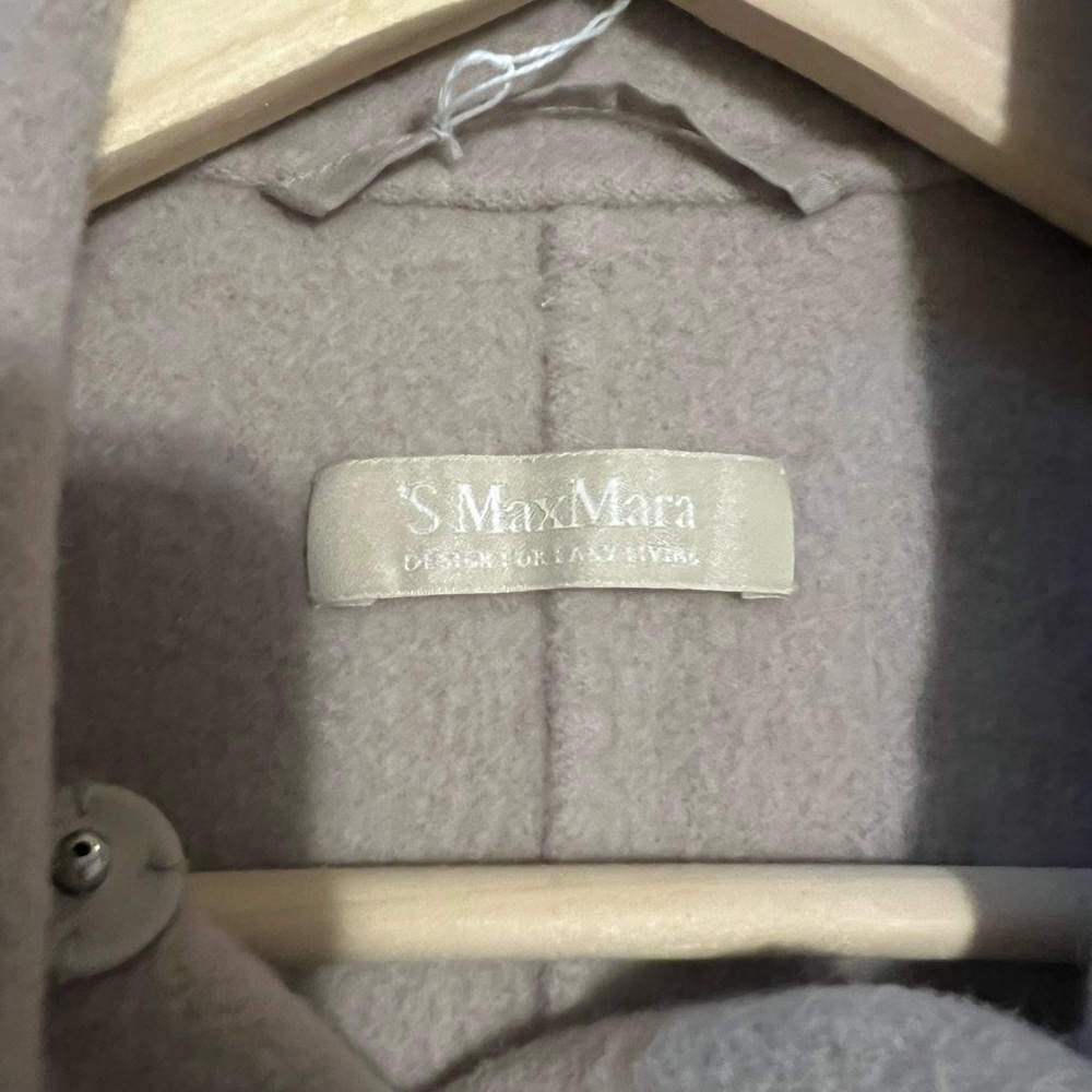 S Max Mara Angora Blend Pea Coat Cream | Quiet Luxury Old Money Chic Timeless - Picture 2 of 16